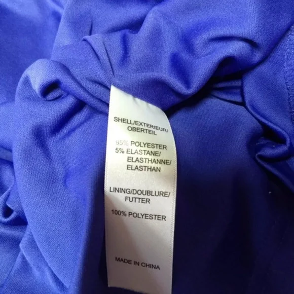 Adrianna Papell Sz 8 Blue Sheath Dress V Neck - Picture 6 of 7